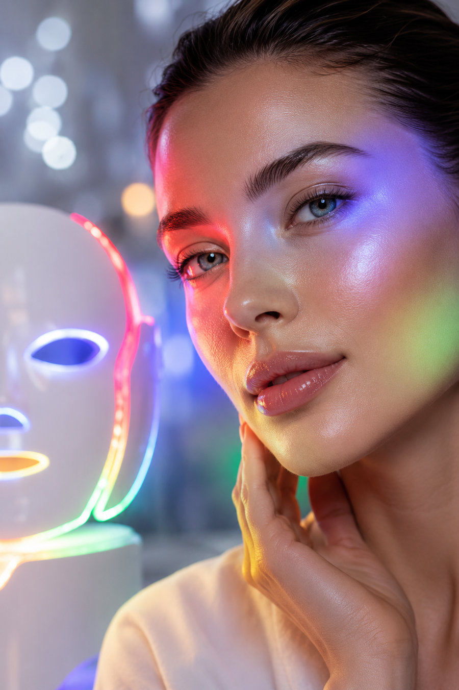 V-Glow: Máscara Facial y de Cuello LED